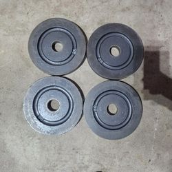 Vintage milled york 100lbs Olympic 2" weights