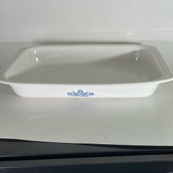 Vintage Corning Ware Blue Cornflower A-76-B Roaster Lasagna Baking Pan