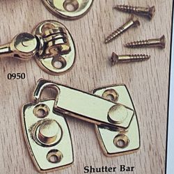 Baldwin’s Solid Brass Shutter Bar 2 1/4”