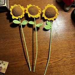 Crochet Sunflowers