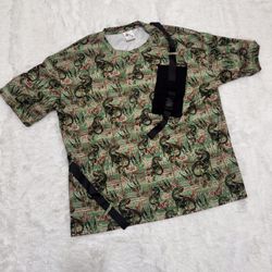 New large Dino dinosaur camo t shirt jersey IHR rave raver festival outfit men’s