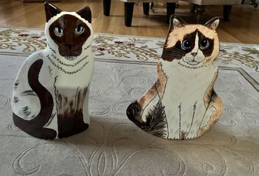 Ceramic Cat Vases