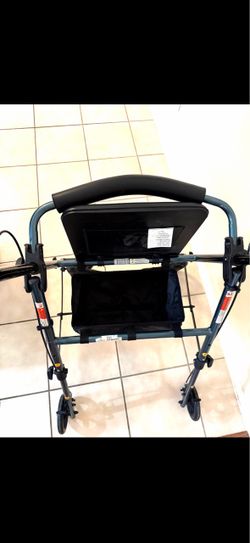 Nova lightweight folding rollator (blue)