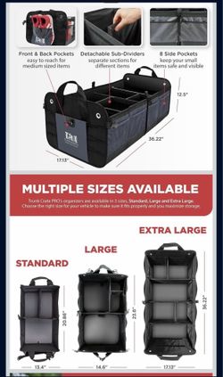XL trunk organizer