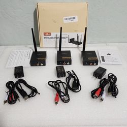 1Mii 3-in-1 2.4GHz Wireless Audio 1-Transmitter and 2-Receiver - Model RT5066