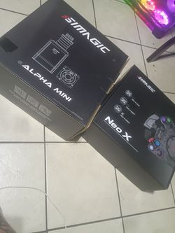 Simagic sim racing base with 12nm firmware update and gt neo x steering wheel for PC