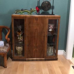 Antique Display Cabinet w/ Integrated Desk $100 /OBO