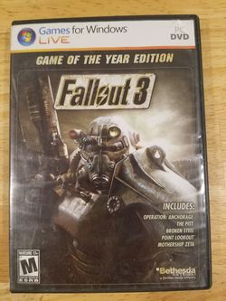 FALLOUT 3 FOR WINDOWS PC
