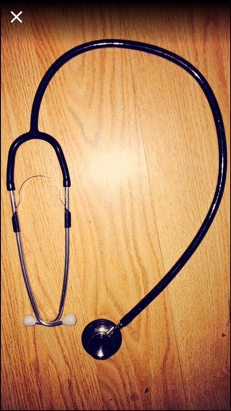 BLACK STETHOSCOPE