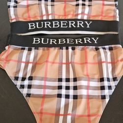 Burberry Bra And Bottoms Set