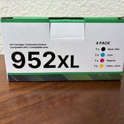 952 XL Ink Cartridges (Black, Cyan, Magenta, Yellow