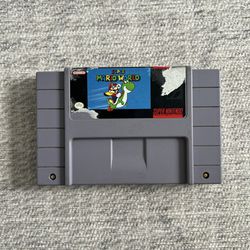 Super Nintendo SNES Super Mario World Video Game Cart Cartridge ONLY