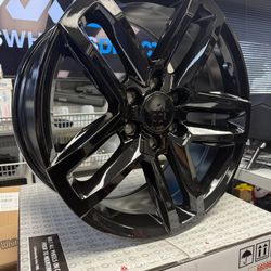 Set 4 20" Voxx Replica Trail Boss Gloss Black Wheels 20x9 6x5.5 27mm Rims