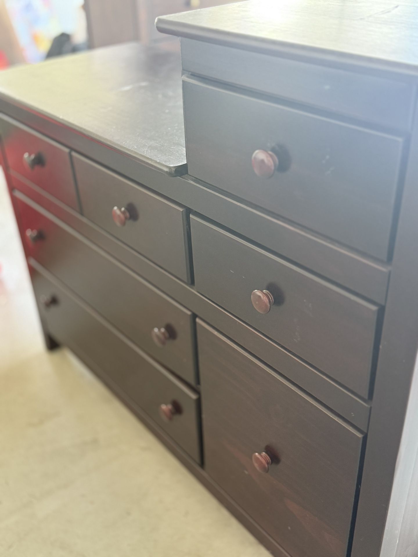 Baby’s Dream Solid Wood Changing Table / Dresser – Espresso Finish