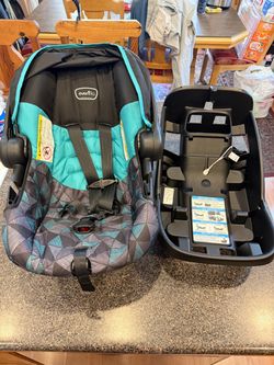 Evenflo NurtureMax Infant Car Seat + Base – Manufactured 02/09/2026