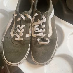 Grey Size 8 Vans 