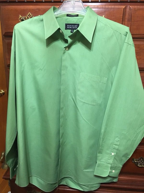 (5) Men’s Great Used Condition Long Sleeve Dress Shirts XL 17 1/2–34/35( Total of 5 Shirts-No Holes or Stains)