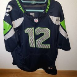 Seattle Seahawks Nike Authentic NFL 12th Man "Fan" Jersey 