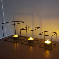 Decor (geometric candle holders)