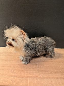 Vintage Little Dog With Real Fur 