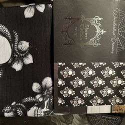 Skull And Snakes Brand New Shower Curtain Halloween 72x72”