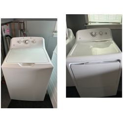 GE  Washer & Dryer (white)