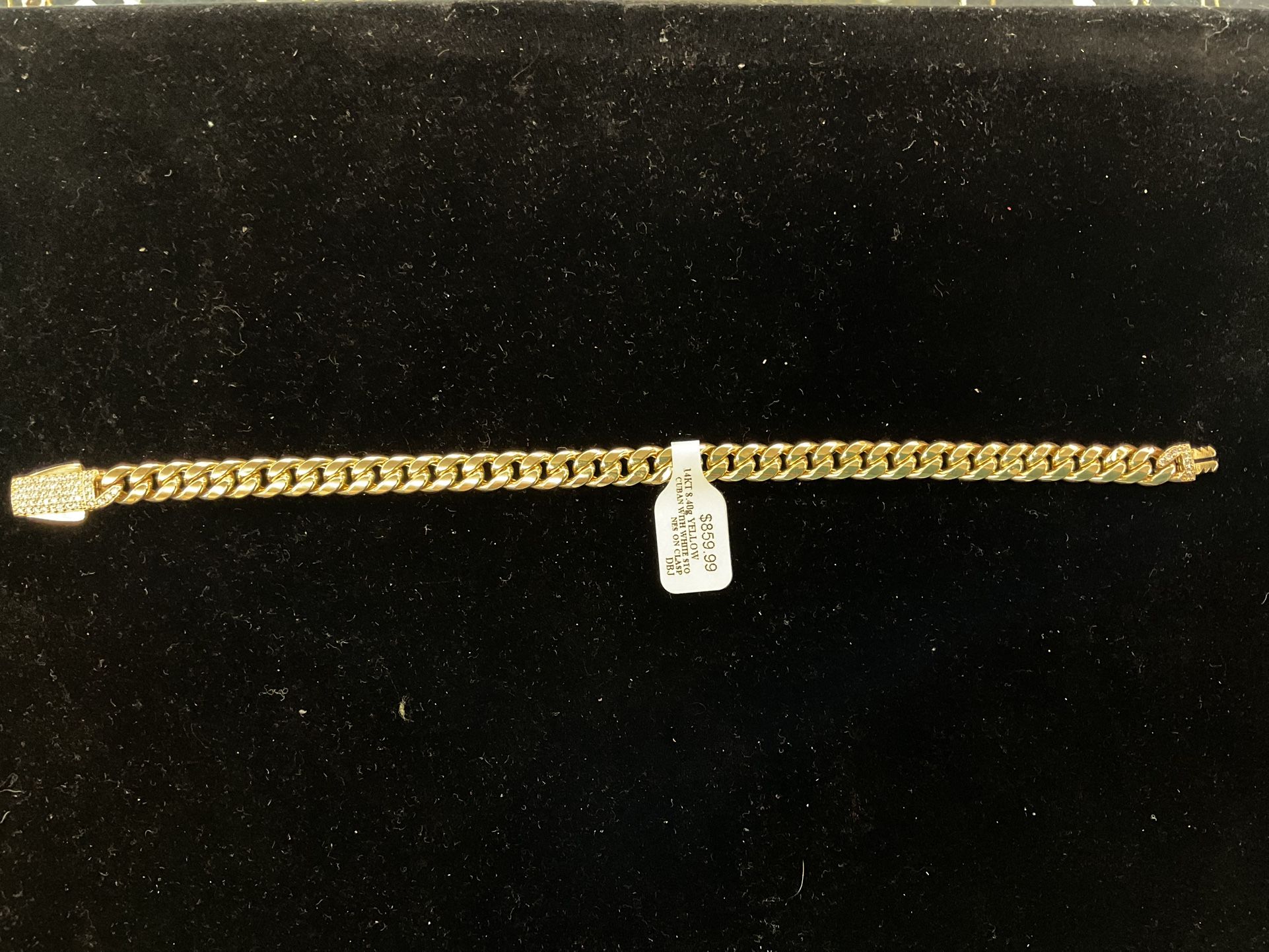 14KT Curb Bracelet 39711-1