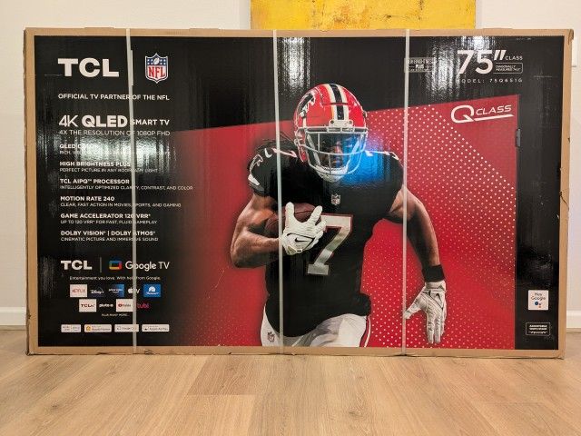 TCL 75" Q6 4K QLED TV new in box