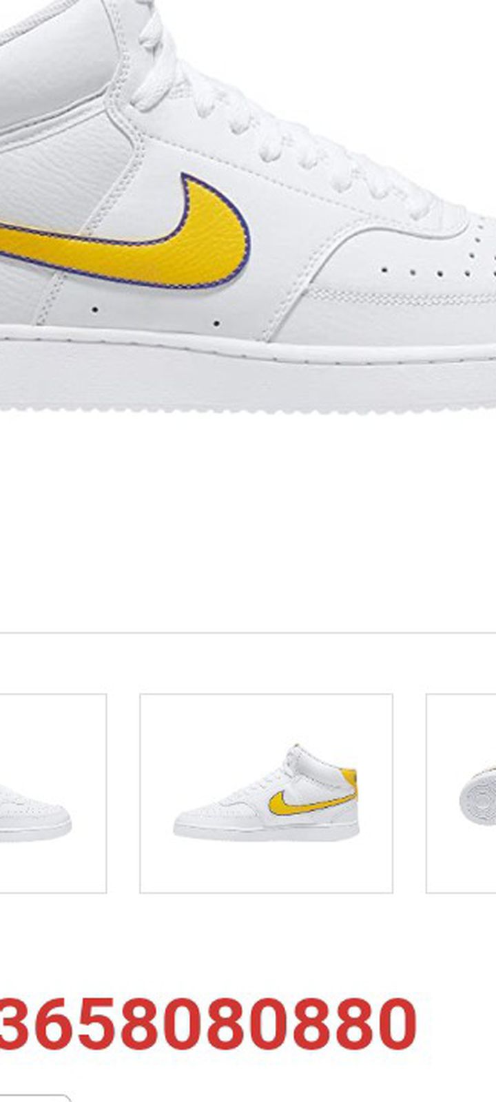 Nike Court Vision Lo Mens Basketball Shoes, 8 Medium, White
