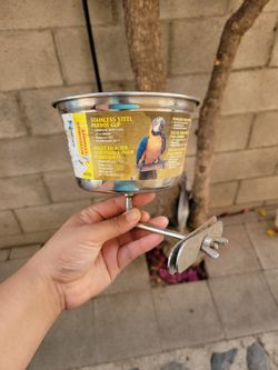 Parrot Cup w adjustable cage nut.