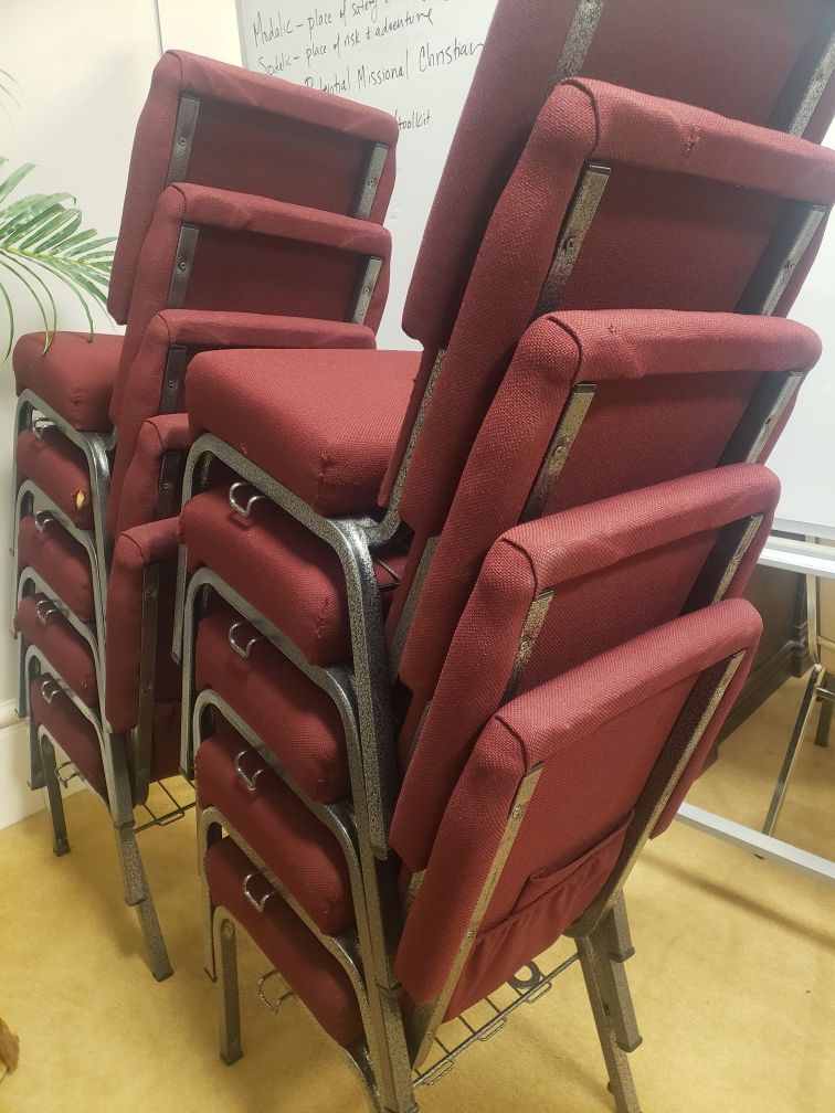 25 Stackable Church Chairs