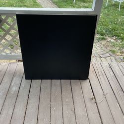 Black Square IKEA Table With Adjustable Size