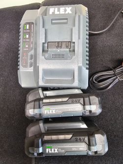New FLEX 24v batteries with Charger FIRM