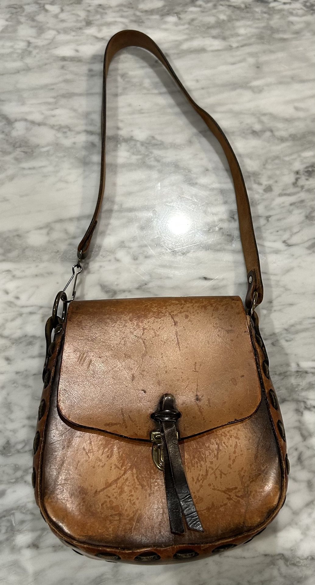 Tony Lama Leather Purse Western Cowgirl Boho Hippie