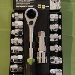 Go Thru Sockets Set 3/8 Drive 