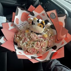 Cow Bouquet Ramo De Rosas
