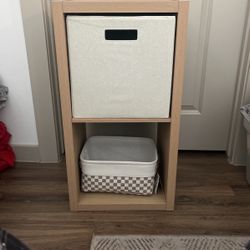 Two Nightstand/ End tables With Top Canvas Drawer