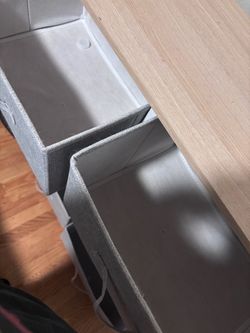 Dresser with Fabric Drawer Bins