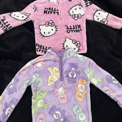 Hello kitty & Care bear toddler girl sweaters