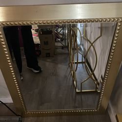 Decorative Table and Mirror Set..  