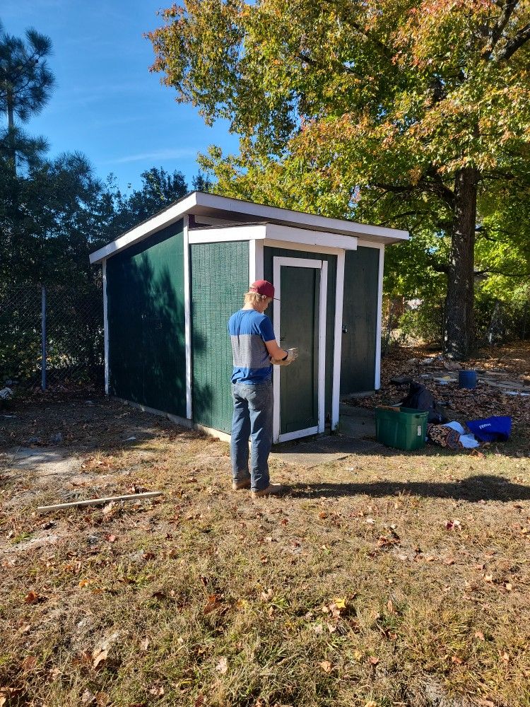 Shed All Wood Built On Salt Skids 8 Ft 4 In Wide By 12 Ft 5 In Long By 8 Ft 8 In Tall