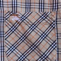Burberry Shirt, XL Kids It Fits Petites Adults. 