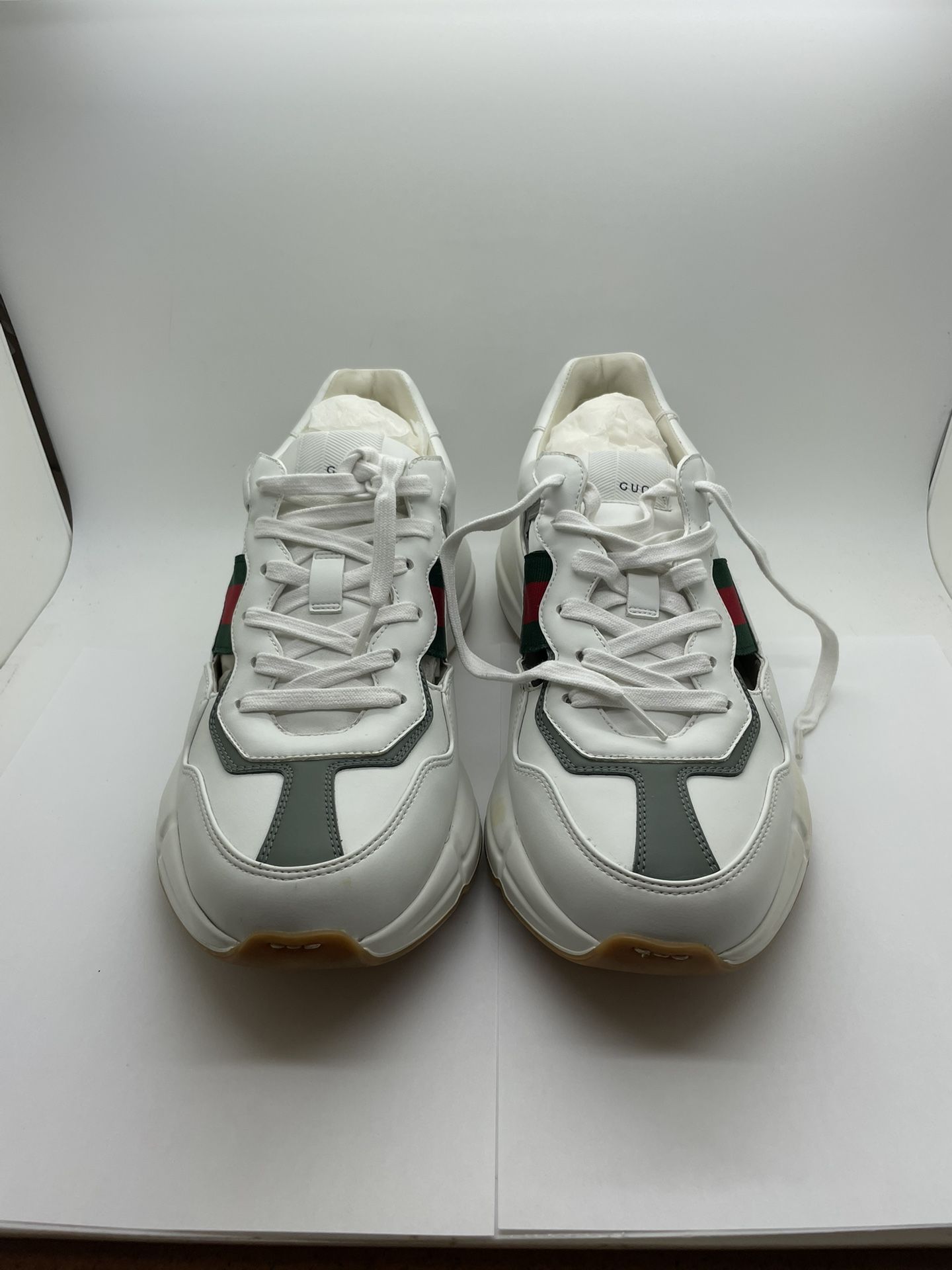 GUCCI SHOES RYTHON CUT IUT WHITE 