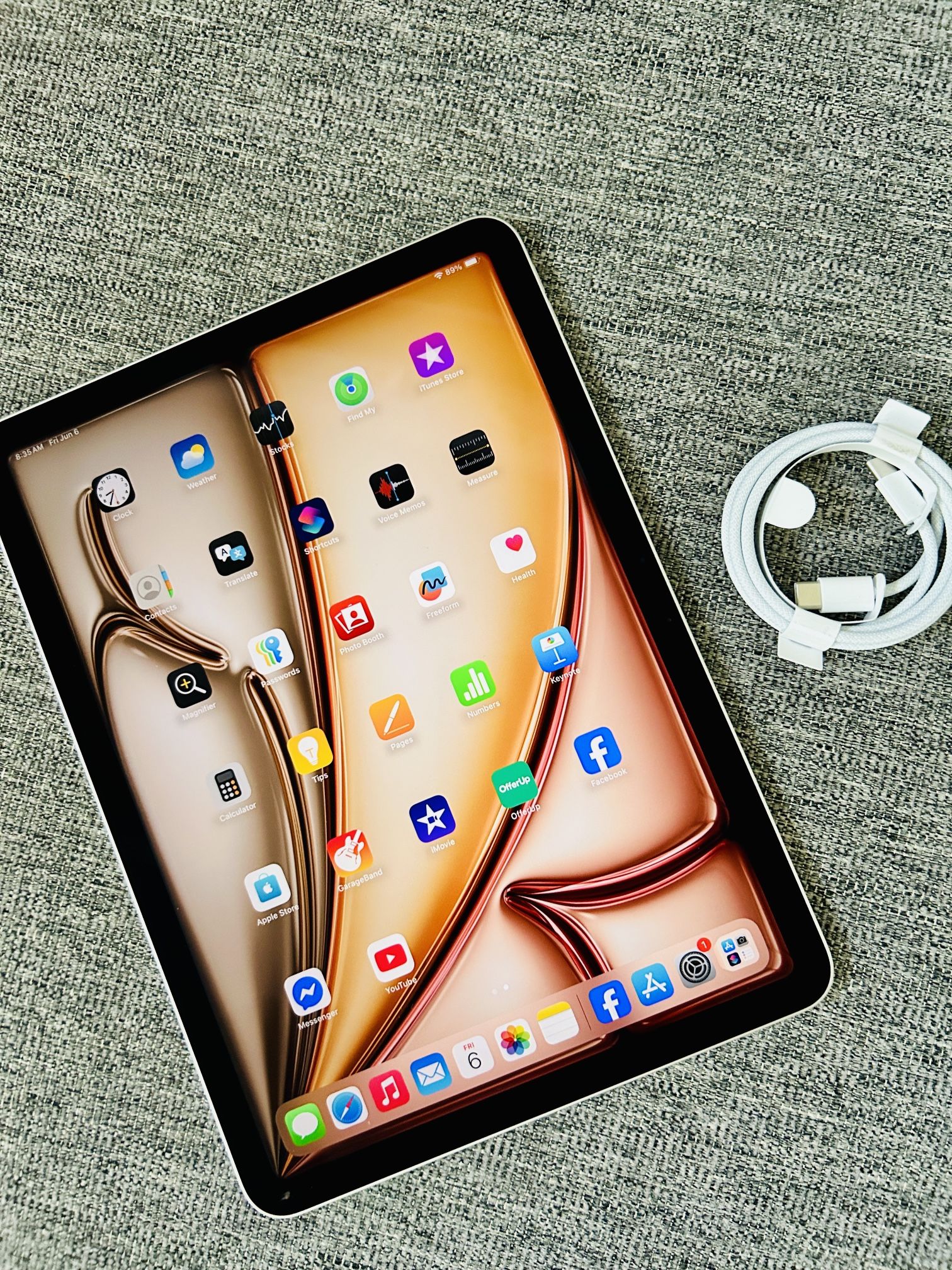 2025 iPad Air M3 Chip Built With AI! 128GB, WiFi! Brand New Open Box! Apple Warranty Till 6/4/2026!!