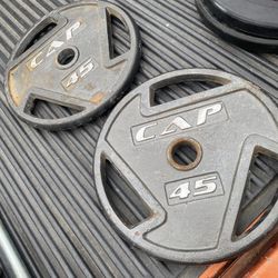 Cap 2-45lb Olympic Weight Plates 