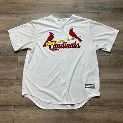 St. Louis Cardinals Majestic Cool Base Size XL Baseball Jersey White Home MLB 