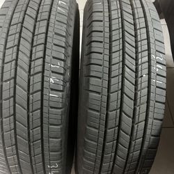 Lt 235/80/17. Two Used Michelin Tires 10 Ply Like New.