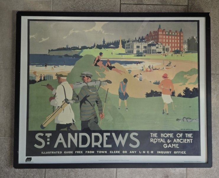 St. Andrews - Home Of The Royal And Ancient Game Framed Art Golf Sports 33x26