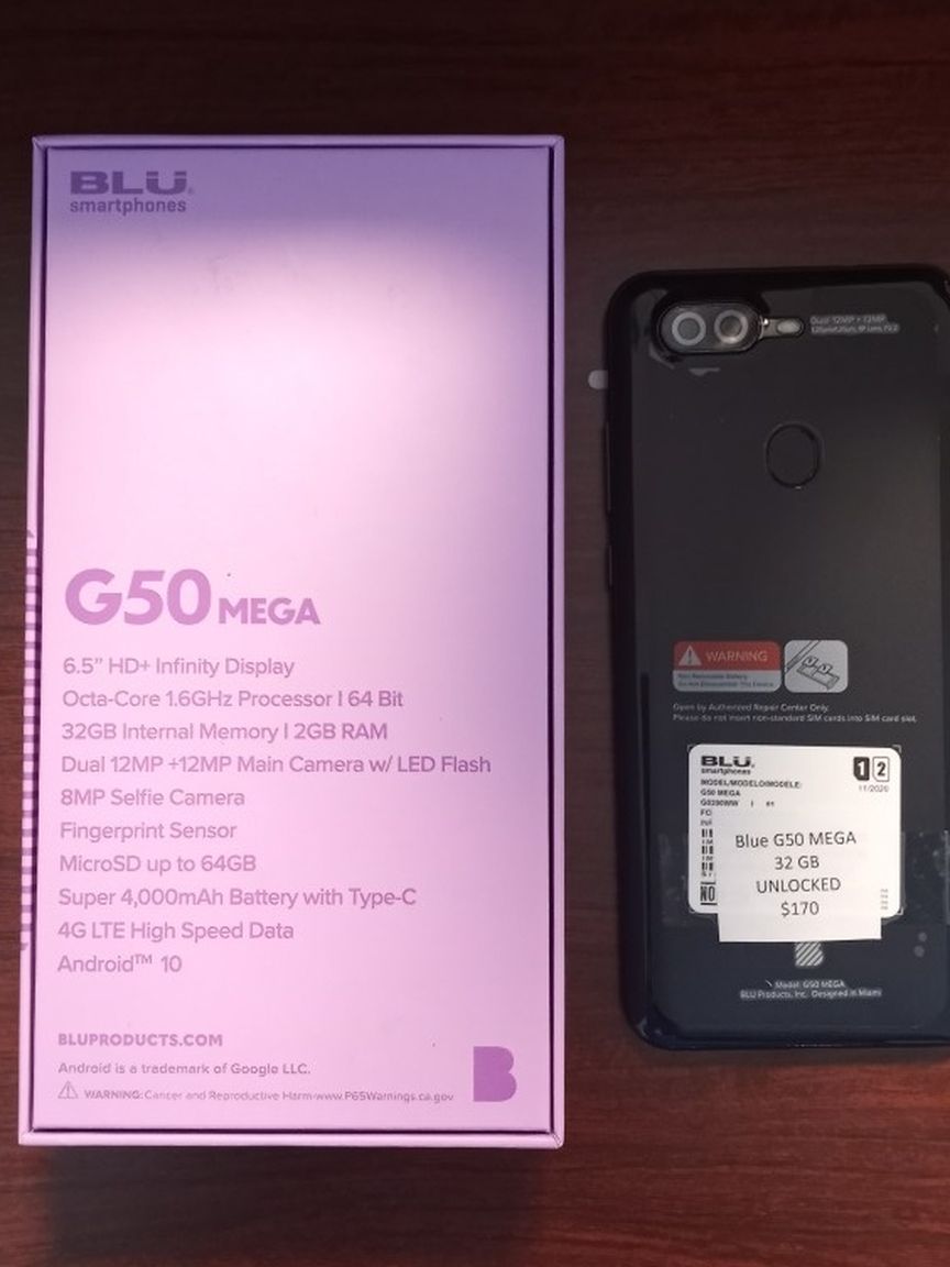 BLU G50 Mega UNLOCKED