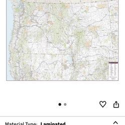 Northwestern United States Map New In Box 